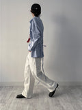 [unisex] Eyelet Cotton Wide Pants