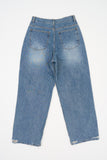 Brivan distressed wide denim