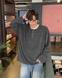 Raffle Henley Neck Knit