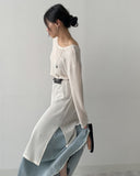Note Two Way See-Through Knit One Piece