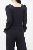 Lumos Twist Puff Blouse