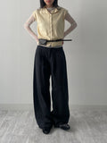 Maple Button Sleeveless Knit