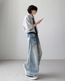 Neon Washed Balloon Denim