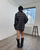 RIVET OVER CHECK SHIRT JACKET