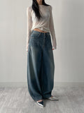 541 Rivet Balloon Wide Denim Pants