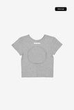 Seton cut-out crop tee