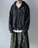 Vintage Damage Hooded Zip-Up