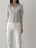 Seersucker Stripe Slim Fit Shirt