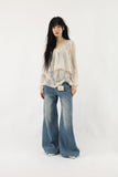 Bohemian Lace Wide Denim