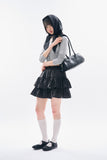 Nalaya dot frill mini skirt