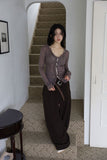Shiny see-through frill cardigan