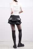 Serena Ribbon Denim Skirt