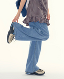 Sage wide denim pants