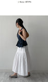 [Mini Bag SET] Frill Dot Sleeveless Blouse