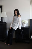 Diagonal Net Long Knit