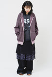 Poen Striped Pigment Zip Hoodie
