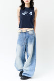 (W) Crack Heart Sleeveless