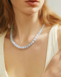 Ocean Wave Chalcedony Necklace