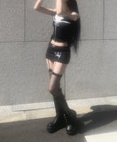 Dotoni Lace Ribbon Top