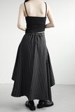 Lucky Back Slit Unbalanced Sleeveless