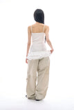 Leaf frill layered top