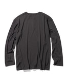 RIBBED HENLEY NECK LONG SLEEVE