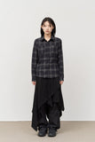 (W) Mint Checked Shirt