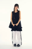 Frill lace track pants