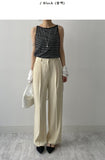 Dog Stripe Boat Neck Sleeveless