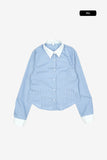 Caelum collar striped shirt
