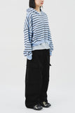 (W) Mush Striped Zip Hoodie