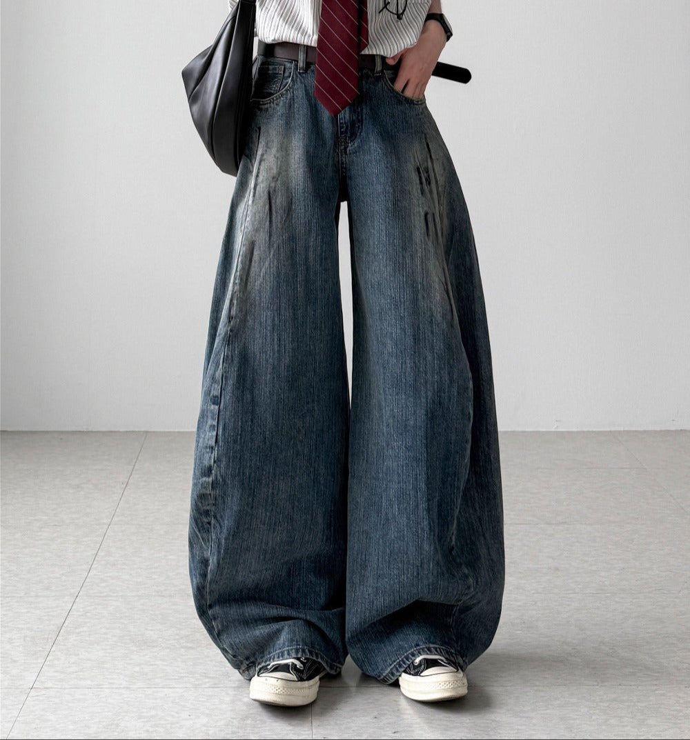 【YOURNUS】Machete Washing Curved Denim YOURNUS (ユアノス) - マチェーテウォッシュ加工カーブデニム