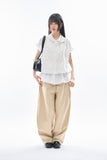 Anori frill peplum blouse