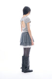 Elio rough crop lace skirt