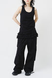 (W) Lino Button Sleeveless