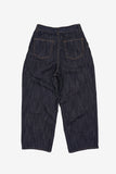 Myro pin-tuck selvage denim pants