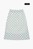 Viva see-through check skirt