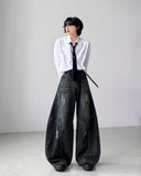 Bezel Balloon Wide Denim