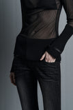 Sheer Banded Knit