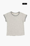 Marine terry stripe tee