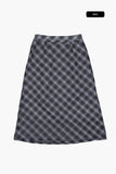 Viva see-through check skirt