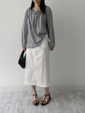Meringue Two Way Shirring Loose Fit Blouse