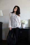 Diagonal Net Long Knit