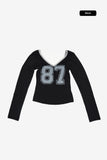 Calvia number crop tee