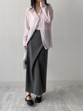Holding see-through loose fit shirt