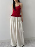 Lucy Strap Long Wide Pants