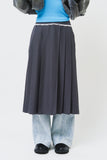 (W) Sli Lace Pleats Skirt
