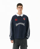 TRACK COLLAR SWEATSHIRT