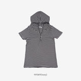 Lunin Stripe Hooded T-Shirt