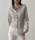 Seersucker Stripe Slim Fit Shirt